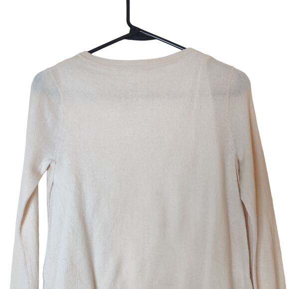 Club Monaco Blush Pink Lightweight Twofer Layered Cotton Crewneck Sweater XS - Picture 5 of 10